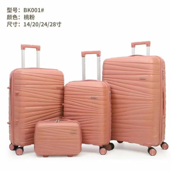 Factory Direct Sale 4 Carry-On Suitcases Valise Trolley Travel Bag PP Luggage