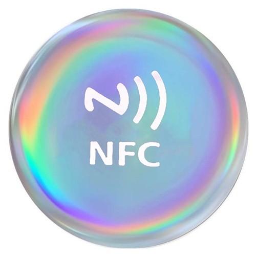 Water Proof 13.56MHz Programmable Crystal Nfc Sticker Tag Keyfob Smart Phone