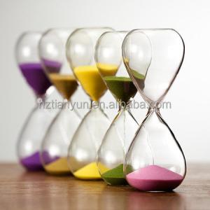 Wholesale Hand Blown Hourglass , Colored Sand Hourglass Timer 5 Minute from china suppliers