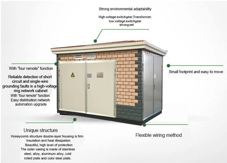 Intelligent Electrical Transformer Substation / Box Type Substation 12 Months Warranty
