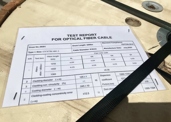 GYXTW Uni - Loose Tube Outdoor Fiber Optic Cable 1310/ 1550nm Wave Length Fiber to the home