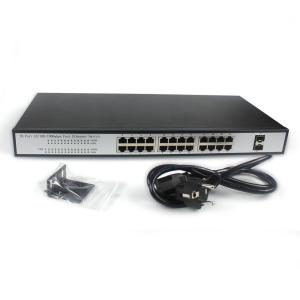 Wholesale Gigabit Ethernet Fiber Switch 24 RJ45 2 SFP Fiber Optic Port from china suppliers