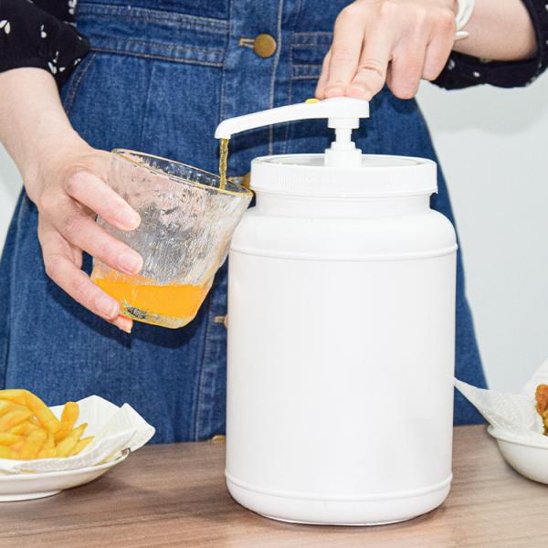 Narrow Head Coffee Syrup Pump Dispenser With 2500ml Jar Leak Proof Condiment