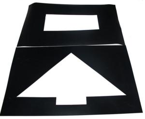 Wholesale Parking Lot Symbol PVC Stencil Rectangle For Symbol Mark Printing Spurt Draw from china suppliers