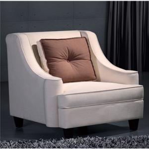 Wholesale YLX-3111 White Fabric Relax Sofa Chair used in Home Drawing Sitting Room from china suppliers