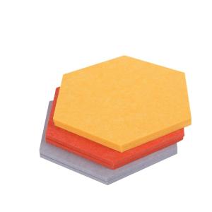 Wholesale Beveled Edge Decor Hexagonal Acoustic Panels Sound Proof Wall Decorative from china suppliers