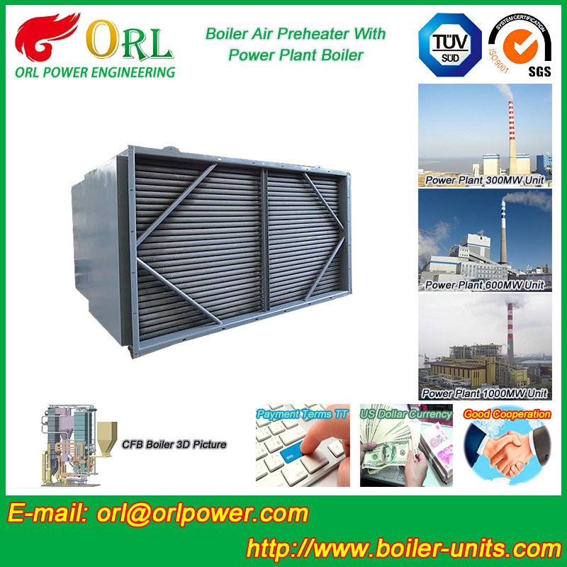 Non Pollution Plate Type Air Preheater For Boiler , APH In Power Plant