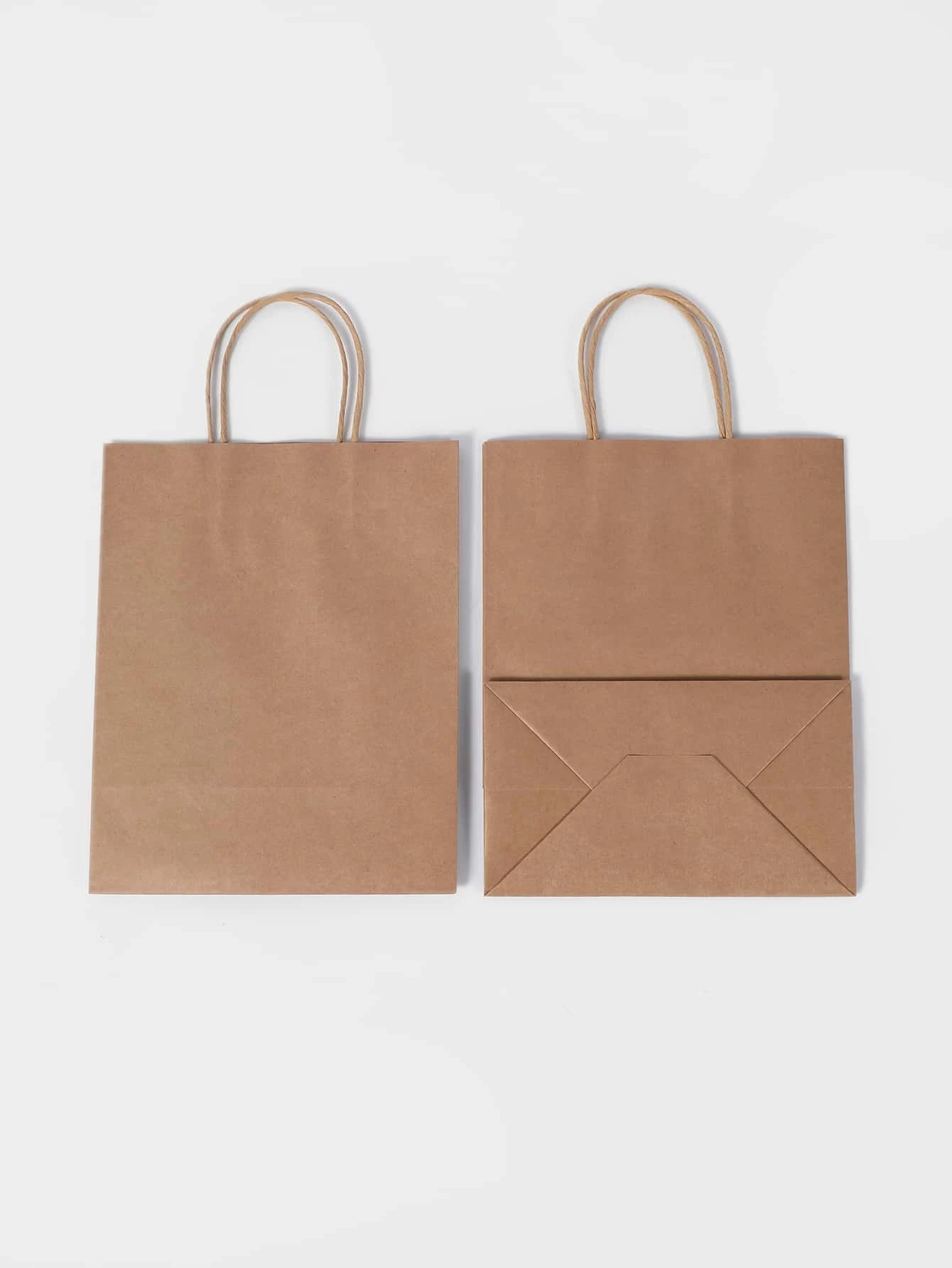 Twisted Handle Brown Paper Bags Brown Kraft Shopping Bags Lightweight
