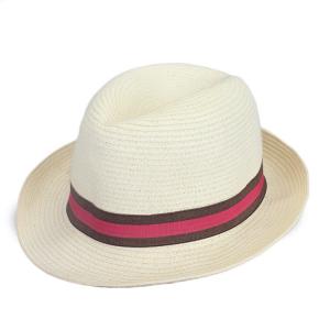 Wholesale Outdoor Vacation Mens Black Straw Fedora Hat Womens Summer 54cm 58cm from china suppliers
