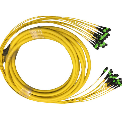 SM MTP MPO 40G 100G Fiber Optical Patch Cord 72 144 Core 30M