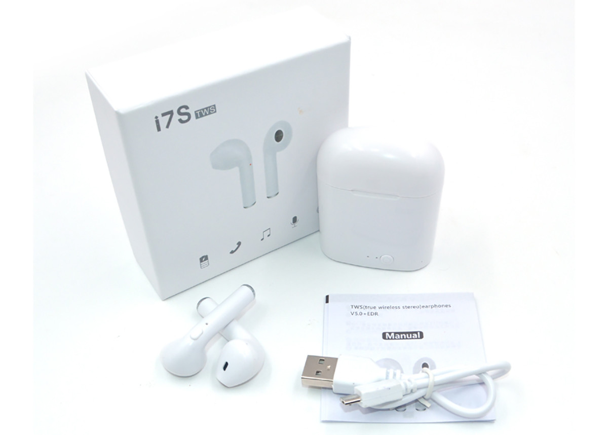 White True Wireless Stereo Earphones I7s Tws Sports Earbuds Bt 5.0 For Smart Phone