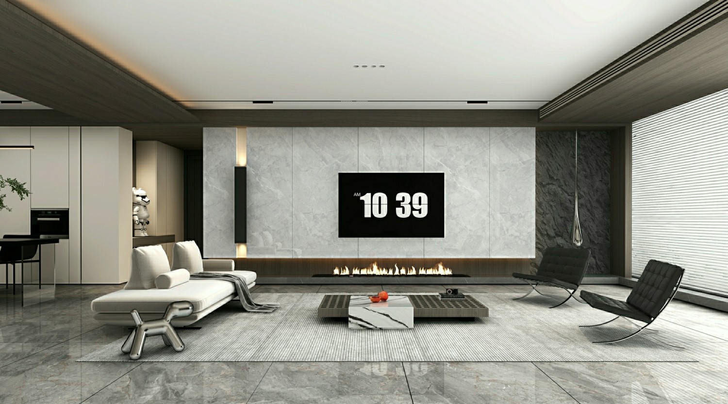 Anti-Slip No Fade Outside W.A 0.5% Floor Porcelain Glazed Polished Tile 900x1800x9mm For Shopping Mall And Kitchen