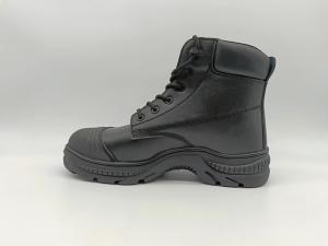 Wholesale Breathable Leather Firefighting Boots Waterproof Lightweight Comfortable Work Shoes Black from china suppliers