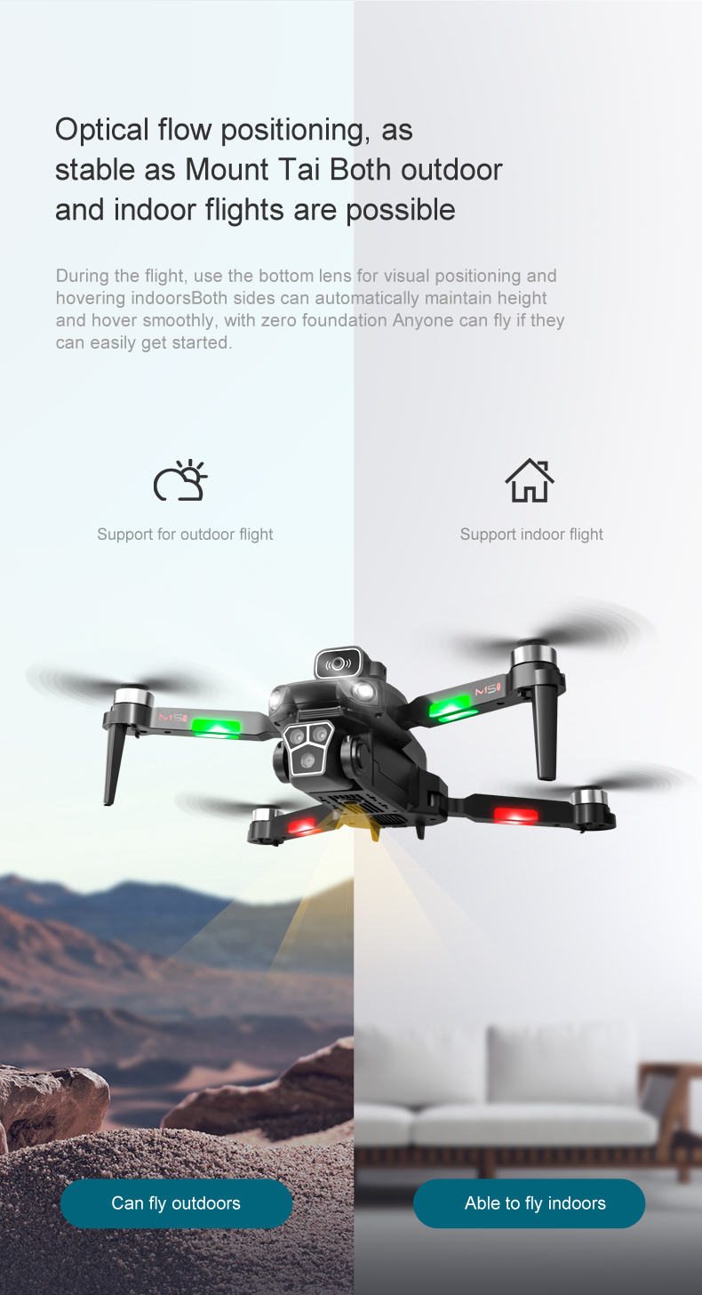 Remote Control M1s Drone with Gesture Photo Mv Video Wifi Obstacle Avoidance 4k Hd Camera Gps Foldable Quadcopter Toy
