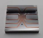 Copper Pipes Bonded Fin Heat Sink Aluminum Skiving Burried OEM For Locomotives