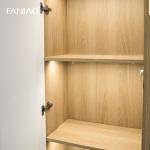 Custom Melamine Kitchen Cabinet Bespoke Modern Kitchen System With Island Table