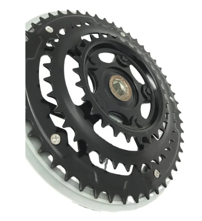 Hot sale Gary color mountain bicycle chain wheel and crank. 3 speed Mountain bike sprocket set 28 38 48T 165MM.