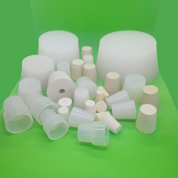 Epdm Silicone NBR Rubber Stopper With Hole Cone Shape High Temperature Resistance