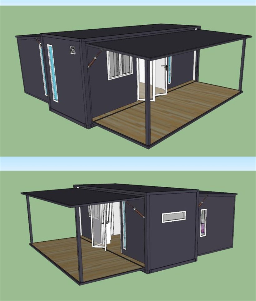 Anti Deformation Luxury Container House With Prefabricated Homes Container