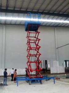 Wholesale Hydraulic Motorised Scissor Lift , 480kg 11 Meter Mobile Boom Lift from china suppliers