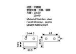 Furniture Hardware Glass Door Fitting Fashion Design For Household Doors