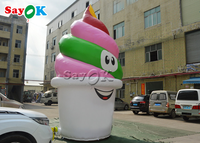 Custom 5mH PVC Inflatable Ice Cream Cone Model
