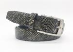 1 1/4 Wide Womens Genuine Leather Belt Bright Snake Grain Dress Belt BRACHI