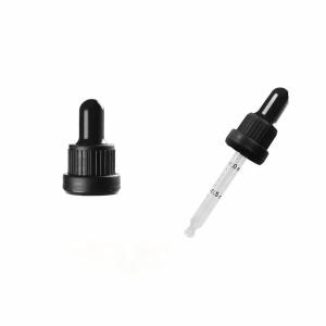 Wholesale 18/400 20/400 Essential oil glass dropper with bamboo tamper-evident ring,CBD oil dropper,essence oil dropper from china suppliers