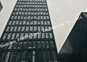 Wholesale Double Silver Low-E Coating Film Glazed Stick-built System Glass Façade Curtain Wall Office Buildings from china suppliers