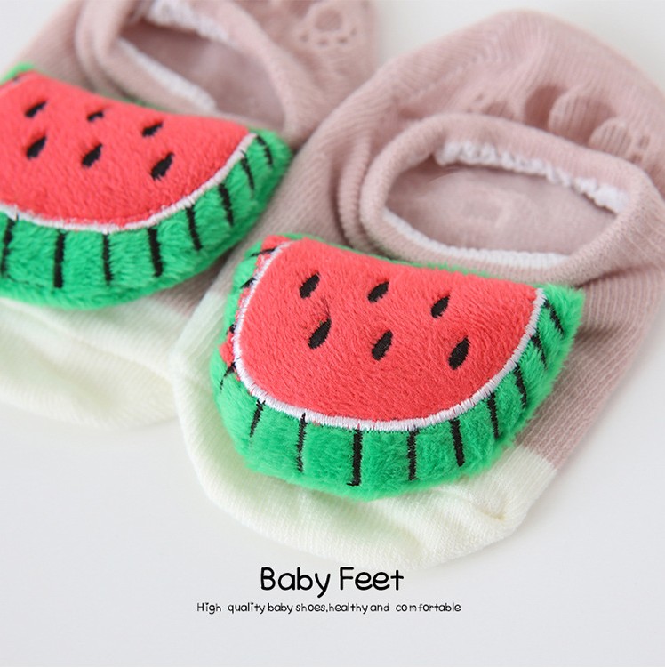 Hot sell summer baby bow socks with cute animal pattern anti-slip socks