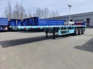 Wholesale Relay Valve Wabco 2/3/4 Axle 40FT Flatbed Semi Trailer For Heavy Duty Container Transport from china suppliers