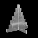 6 Tier Acrylic Macaron Stand 30.5x30.5x27cm Macaron Cake Tower Stand