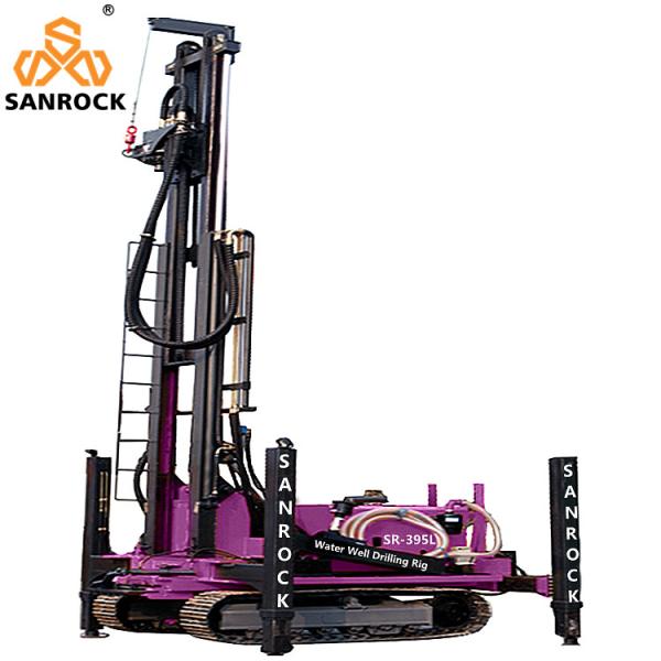 Mobile Water Well Drilling Machine Hydraulic Bore hole 400m Deep Water Well