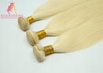 Color 613# Virgin Hair Weave Bundles / Brazilian Human Hair Extensions 18 Inch