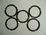 Die Cutting Solution Silicone Rubber Gasket , Black Custom Silicone Gaskets
