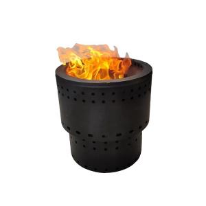 Wholesale 13.5 Inches Powder Coated Steel Fire Pit Smokeless Fire Pit Sliver Or Black from china suppliers