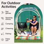 160*160*160CM Outdoor Transparent Camping Pop Up Tent With Strong Steel Frame UV