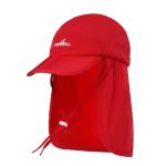 Outdoor Hiking Sun Protection Hats With Neck Flaps Pantone Color