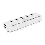 LPJG68851AWNL 100/1000 Base-T 1x6 Port RJ45 Magjacks Tab Up Green/Green Led