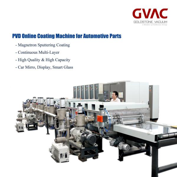 1600mm PVD Vacuum Coating Machine / Equipment Magnetron Sputtering Horizontal