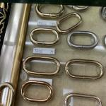 Acid proof Square Cast Iron Ring Nickle free Thickness 8mm for Hand Bag