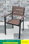 Contemporary Plastic Wood Formosa Outdoor Dining Furniture Table And Chair Set