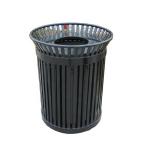 36 Gallon Outdoor Trash Cans Sustainable With Sanding Polyester Powder Coating