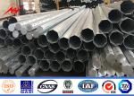 Single Circuit Steel Power Pole , Electricity Distribution Line Metal Light