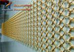 Golden Yellow Ring Mesh Curtain