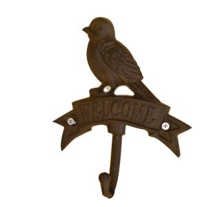 Wholesale Antique Wall Mount Bird shape Black Iron Coat Hooks from china suppliers