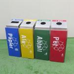 Stainless Steel 380L*400W*10000H Mm Recycling Sorting Bins