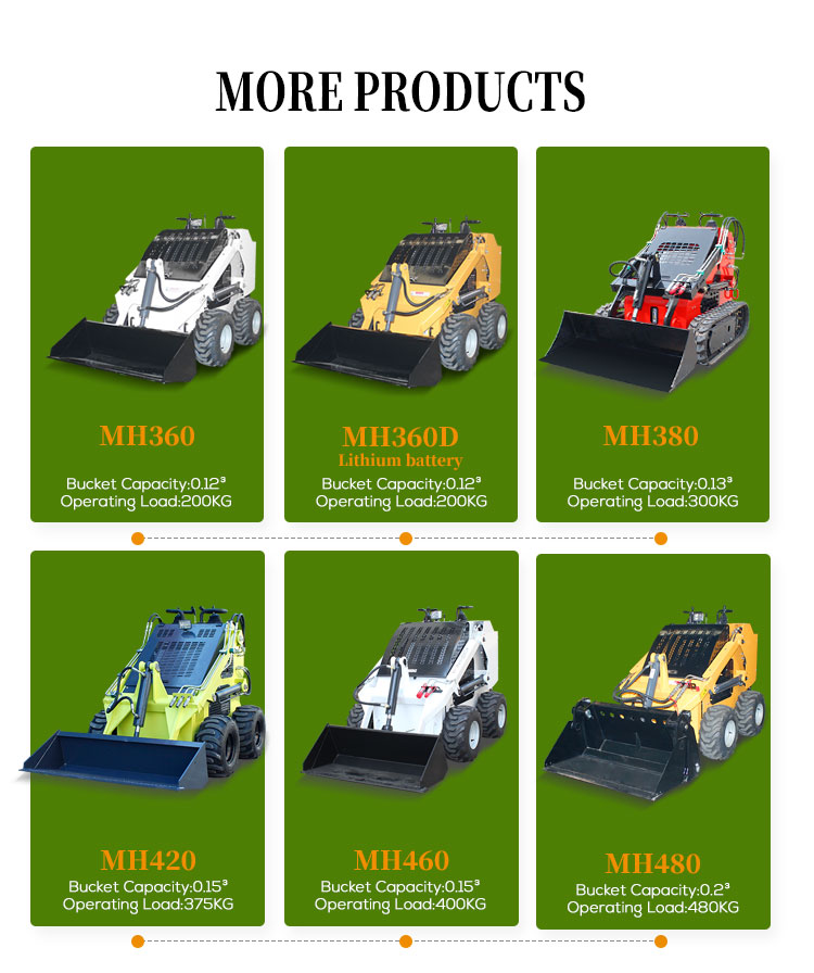 420 Wheel Skid Steer Loader with 4 in 1 Bucket Customer's Requirement and Affordable
