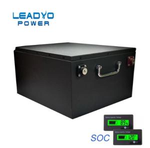 Wholesale Metal Case 48 Volt Lithium Ion Battery , RS232 / RS485 30ah Golf Cart Batteries from china suppliers