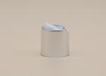 Silver Color Aluminum Disk Top Cap , Shampoo Bottle Cap Customized Color